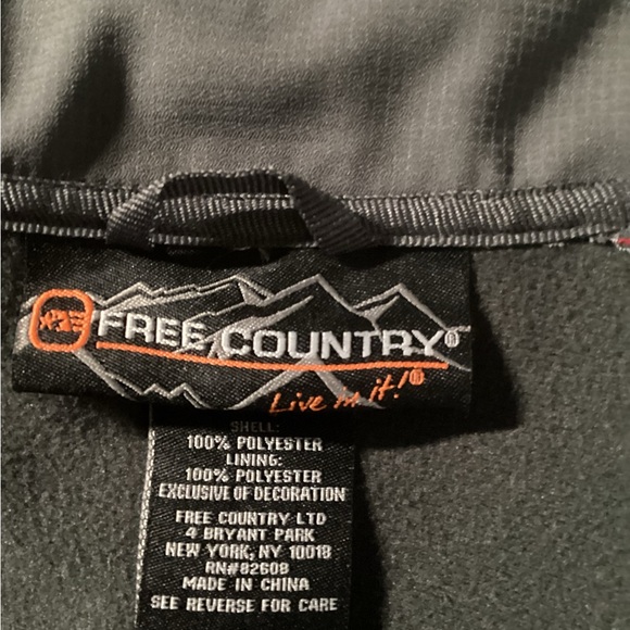 Free Country Red and Gray Performance Jacket - Picture 10 of 13